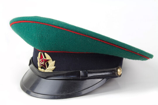 Green cap Soviet border guard