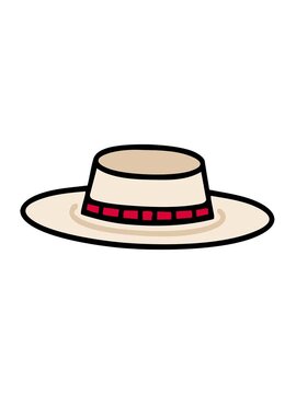jiggle and pause animation of brazilian hat with brim