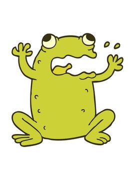 changing color animation of cartoon doodle crazy frog