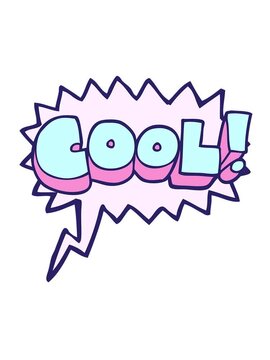 jiggle motion animation of cool freehand drawn speech bubble cartoon symbol