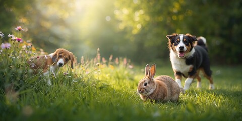 Animal portrait session outdoors in a neighborhood setting, highlighting camera angle and lighting