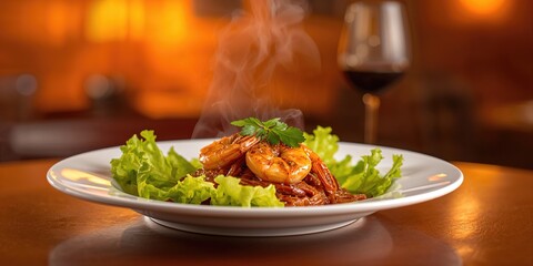 Stir fried shrimp seasoned with fish sauce, flavor profile and culinary technique
