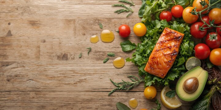 Keto meal with high protein and fats, low carbohydrate content designed to support heart health and blood sugar control