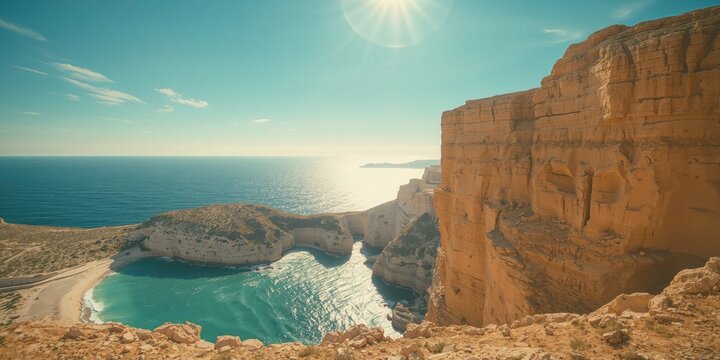 Marfa Peninsula scenery emphasizing natural coastal features, Malta landscape
