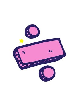 twinkling stars effect animation of cartoon doodle divide symbol