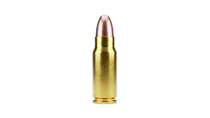 Single Bullet Isolated on White Background