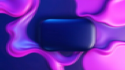 Vibrant purple and blue abstract background with dynamic wavy lines and glowing effect