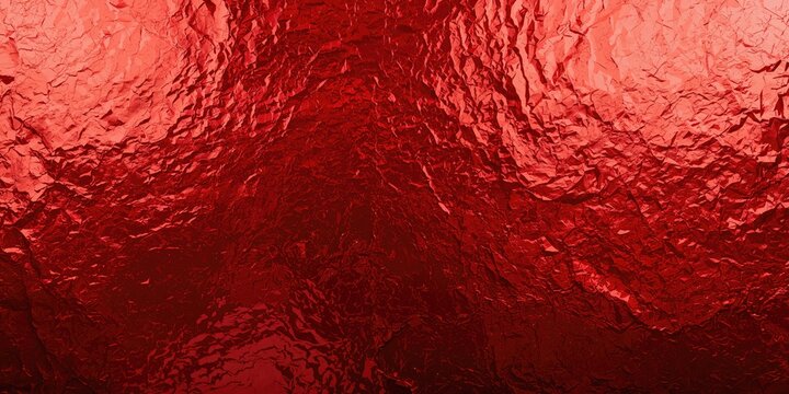 Shiny red foil background used as a vibrant backdrop for text and layout design, World Environment Day