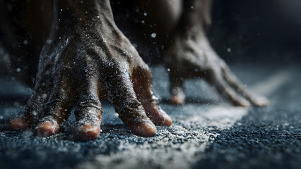 Ultra-realistic image of gentle full-body relaxation pose on mat