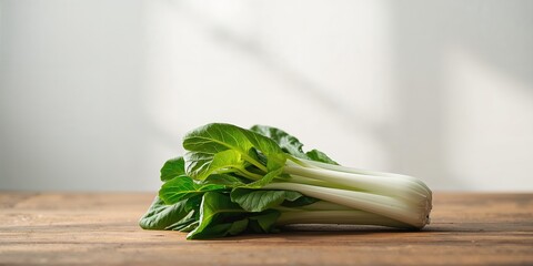 Fresh bok choy, pak choi, or Chinese cabbage prepared for stir-fry, highlighting vegetable freshness, International Vegetables Day
