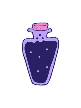 jiggle motion animation of cartoon potion illustration