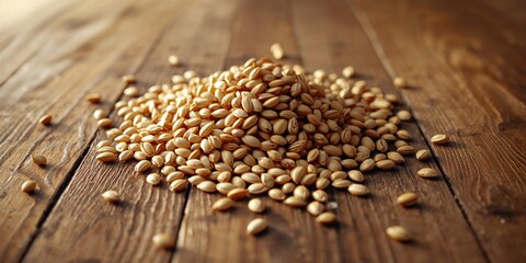 Obraz premium Sunflower seed shells on wooden floor, illustrating waste disposal and environmental cleanup