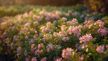 Obraz premium Pink moss phlox flowers in full bloom during spring, ideal for nature-themed backgrounds