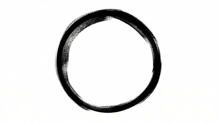 Dynamic brushstroke circle transformation: artistic creation in motion