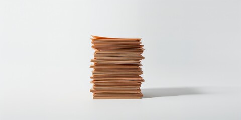 Multiple file folders arranged vertically on a plain white surface, used in administrative filing systems