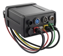 Multi-connector diagnostic pin-out box for automotive electrical testing.
