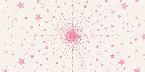 Seamless pink star motif wallpaper used as a decorative backdrop for graphic and layout projects
