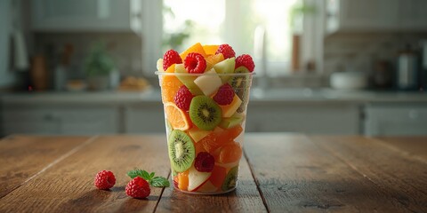 Colorful vegan lunch served in a takeaway container, suitable as a nutritious meal option for busy mornings