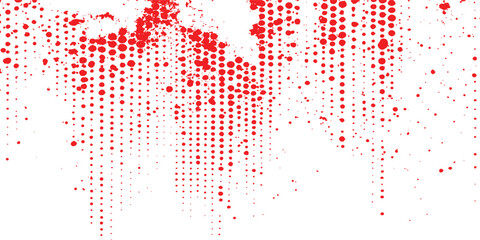 Abstract red halftone white background stock illustration. Abstract red halftone pattern on transparent background. Ideal for modern graphic design. 