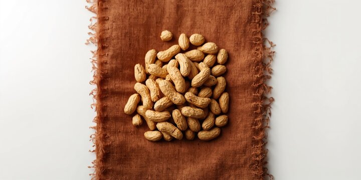 Groundnuts displayed on a plain background, highlighting their role in snack preparation