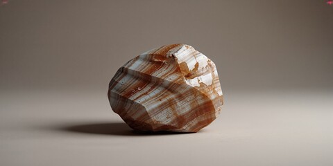 Raw flint stone featuring light and dark streaks resembling flowing water, suitable for layout backgrounds