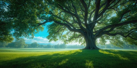 Sky with tree outlines suitable as a background for nature-inspired layouts or editorial headers
