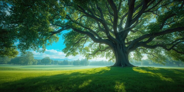 Sky with tree outlines suitable as a background for nature-inspired layouts or editorial headers