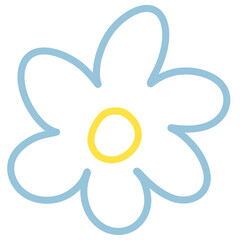 Vector illustration of floral lines.