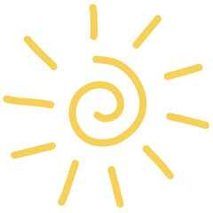 Vector illustration of a sun pattern.
