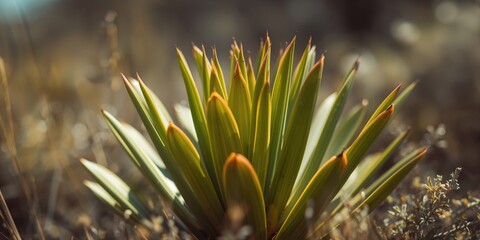Close-up of Bystropogon canariensis leaves, an endemic aromatic plant in Gran Canaria, highlighting native species diversity