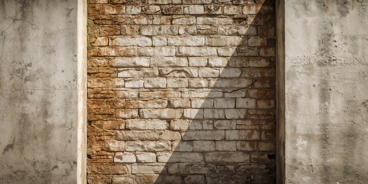 Ancient walls at Nicopolis Archeological Site in Greece, emphasizing historical conservation