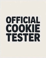 Obraz premium A clean print-on-demand design featuring bold, playful typography on a crisp white background.