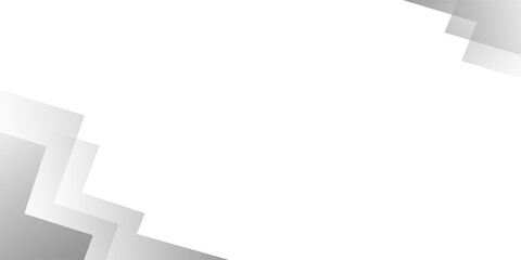 Gray and White abstract background shape corner lines frame. texture white pattern. vector illustration