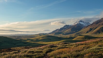 Obraz premium Iceland's natural scenery highlighting volcanic formations and coastal erosion, emphasizing conservation awareness
