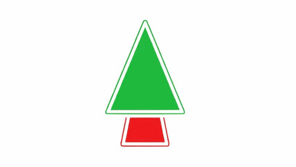 Minimal Christmas Tree Outline