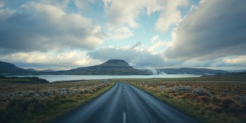 Loch Restil situated within Highland Scotland's Argyll and Bute, ideal for landscape backgrounds