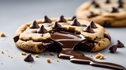 Delicious Melting Chocolate Chip Cookie for National Chocolate Chip Cookie Day