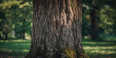 Fototapeta premium Close-up of weathered tree bark highlighting natural texture for background use, Earth Day