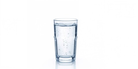 Clear water served in a glass, emphasizing hydration in health awareness campaigns