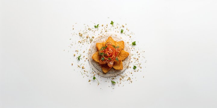 Keropok Lekor deep-fried strips on a plain background, emphasizing snack texture and preparation process