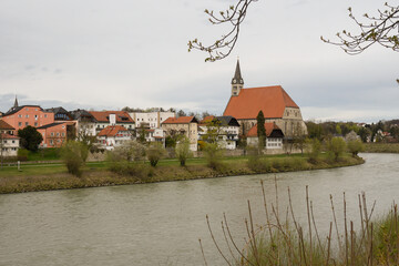 Oberdorf Church by the Salzach River