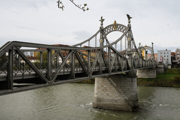 Steel bridge between Oberdorf and Lauffen