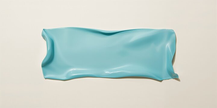 Silicone rubber sheet in pastel blue serving as a durable background for technical presentations