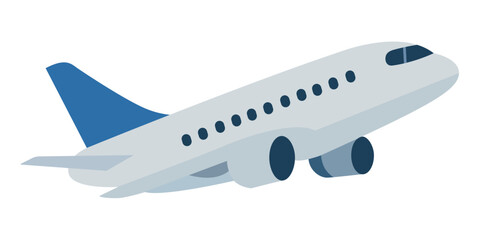 Fototapeta premium Air transportation concept colored flat vector illustration isolated.
