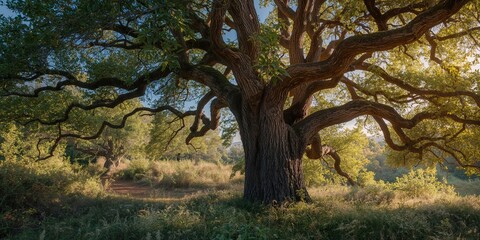 Fototapeta premium Native South African trees and terrain, illustrating ecological diversity