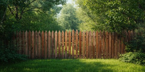Fototapeta premium Colorful wooden fence as a backdrop for UI elements and editorial headers, rustic style
