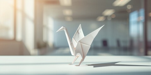 Paper origami representing transformative success in business leadership, highlighting innovation and evolution, World Leadership Day