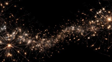 Fireworks loop background for 2026 New Year celebration with glowing night sky