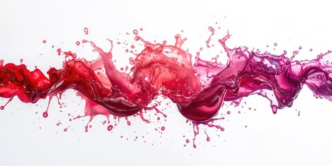A vibrant liquid splash scene, designed as a background for text or UI elements