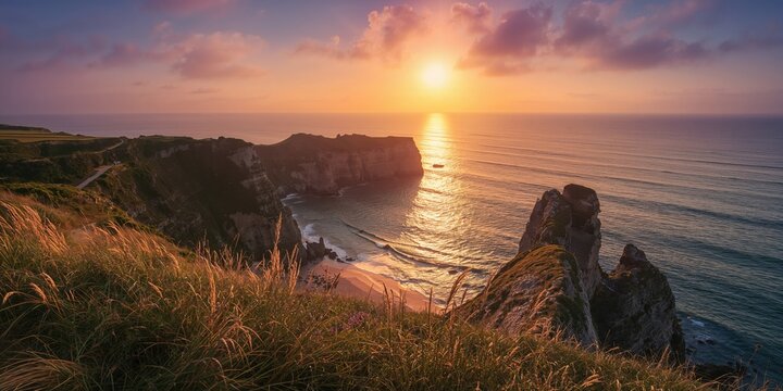 Quiberon's rugged shoreline in Bretagne, highlighting coastal erosion and seasonal changes